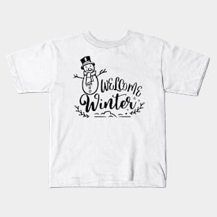 Cute snow man quotes Kids T-Shirt